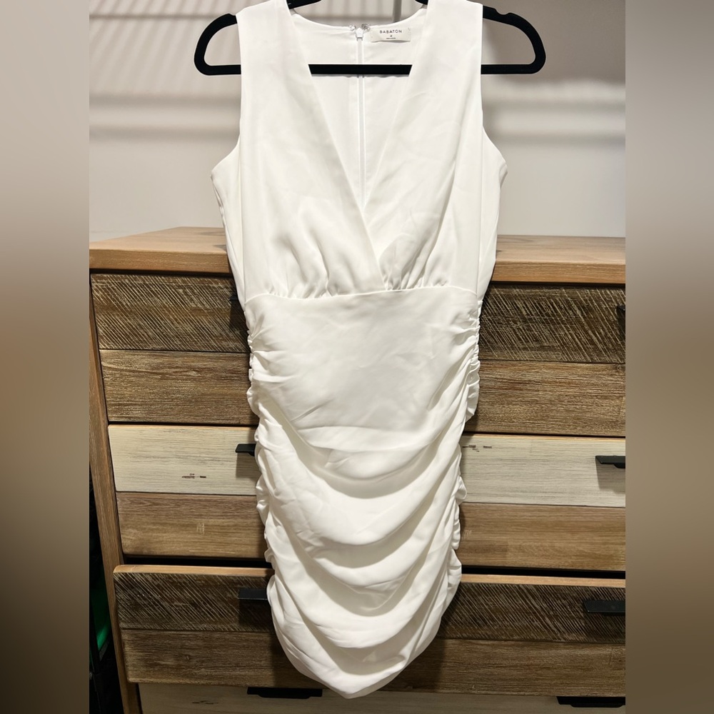 Aritzia Bardot white dress